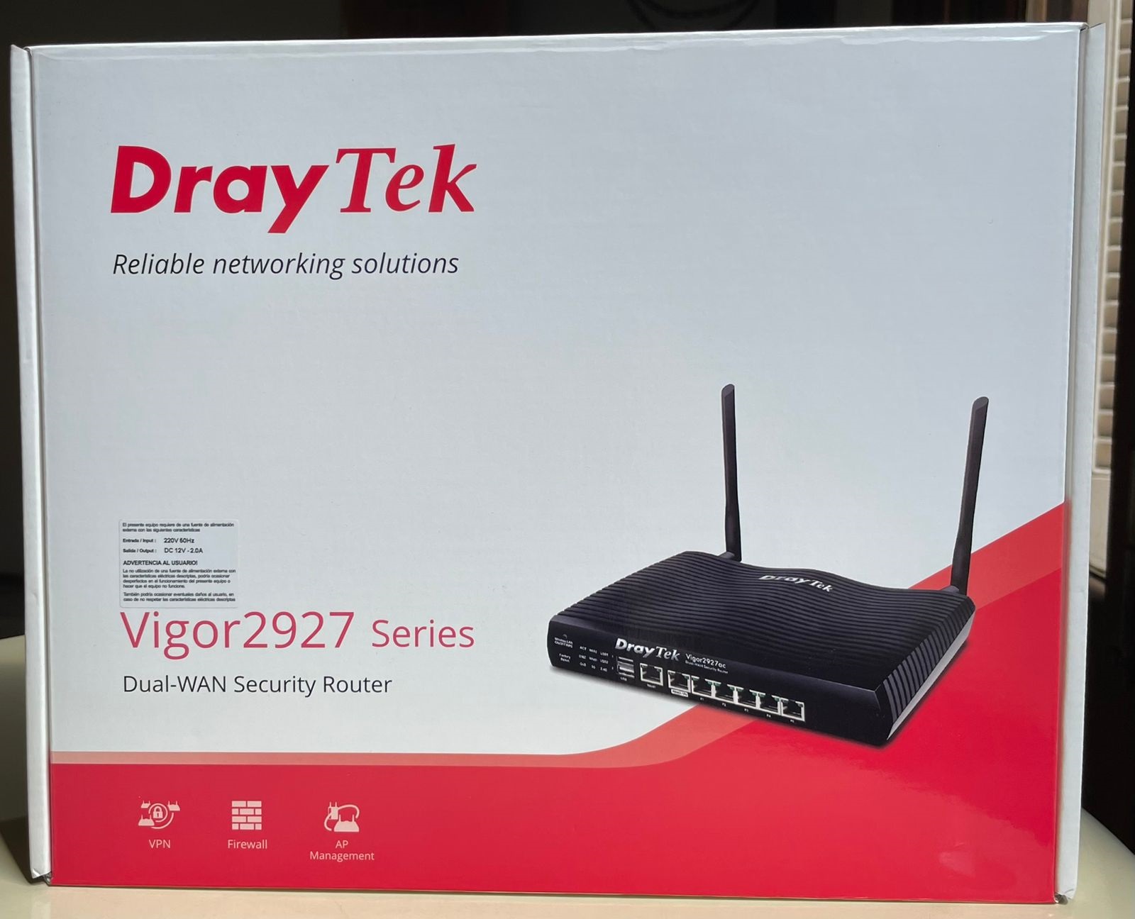 Router DrayTek Vigor 2927ac - Interconecte sucursales - Home office